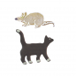 Preview: Katze und Maus, Ausstechformen-Set 2-tlg., Edelstahl von STÄDTER