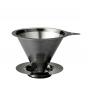 Preview: Kaffeefilter / Handfilter aus Edelstahl Schwarz Größe 02 von HARIO