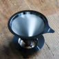 Preview: Kaffeefilter / Handfilter aus Edelstahl Schwarz Größe 02 von HARIO