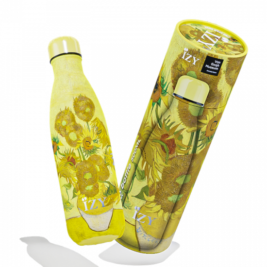 Isolierflasche Sunflowers 500 ml aus Edelstahl von IZY