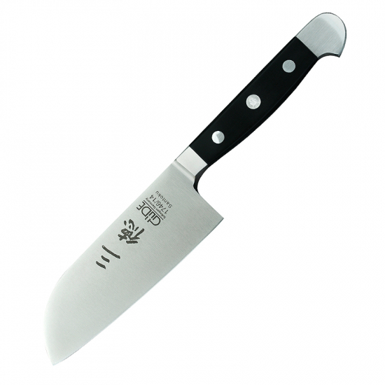 Santoku klein 1746/14 von GÜDE, Serie Alpha, 14 cm Klinge