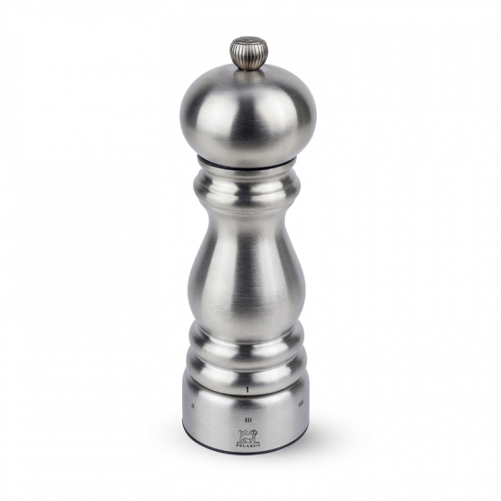 Salzmühle Paris Chef Edelstahl 18 cm hoch von PEUGEOT
