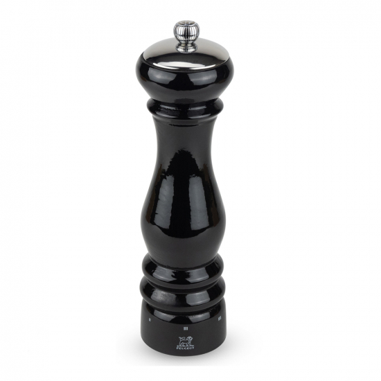 Salzmühle Icône schwarz 22 cm hoch, Edelstahl / Holz von PEUGEOT