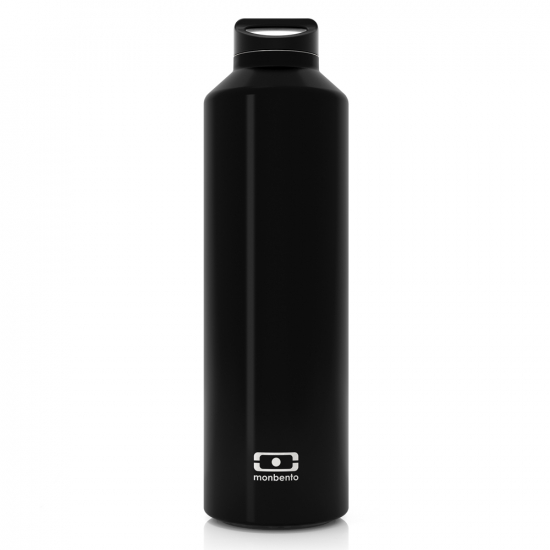 Isolierflasche MB Steel Schwarz 500 ml aus Edelstahl von MONBENTO