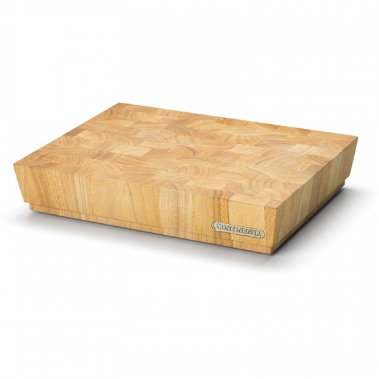 Hackblock Gummibaum-Holz, 40 cm breit von CONTINENTA