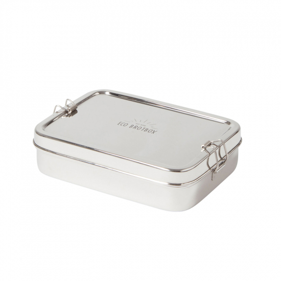 Brotbox XL 700 ml mit Snackbox aus Edelstahl B-Ware von ECO BROTBOX