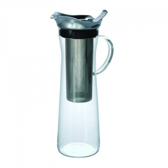 Cold Brew Coffee Pitcher aus Glas / Edelstahl 1000 ml von HARIO