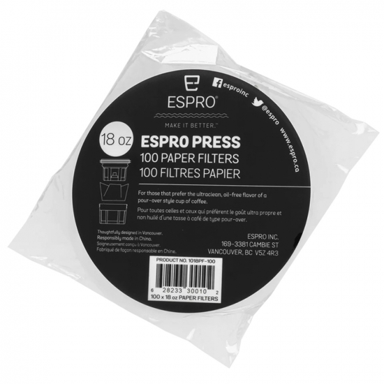 Papierfilter 18 oz / 13 cm Durchmesser für French Press von ESPRO