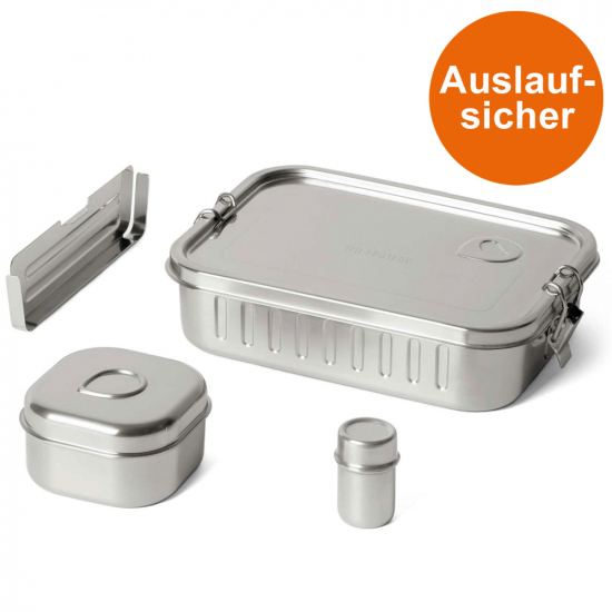 Lunchbox Marmita+ BX021 vierteilig 1000 ml aus Edelstahl von ECO BROTBOX