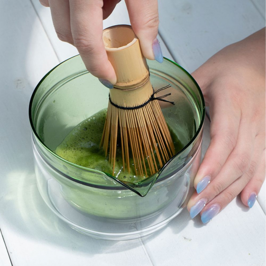 Preview: Matchatee-Set grün 5-teilig, Glas / Bambus / Edelstahl von HARIO