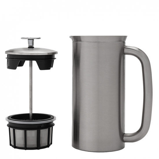 P7 French Press Kaffeebereiter, silber, 950 ml, Edelstahl, von ESPRO