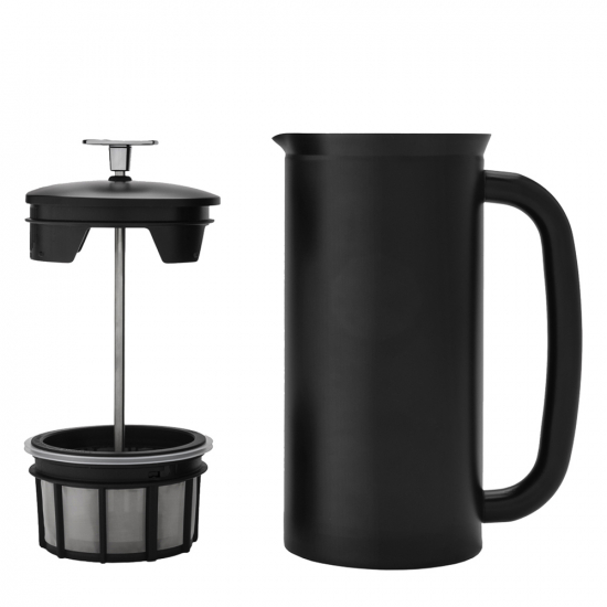 P7 French Press Kaffeebereiter, mattschwarz, 950 ml, Edelstahl, von ESPRO