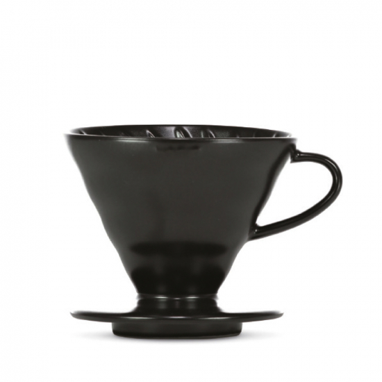 Kaffeefilter / Handfilter V60 aus Porzellan Größe 02 Matte Black von HARIO