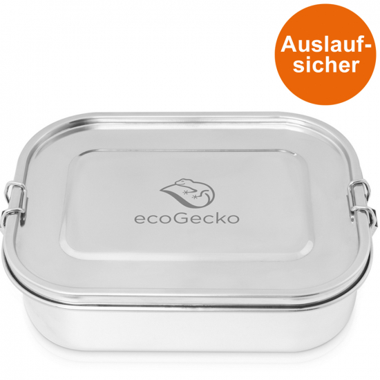 Brotdose 1400 ml mit Trennsteg aus Edelstahl von ECOGECKO