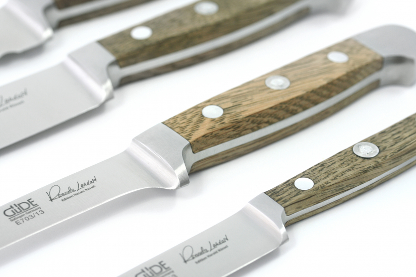Gemüsemesser E701/09 von GÜDE, Serie Alpha Fasseiche, 9 cm lange Klinge