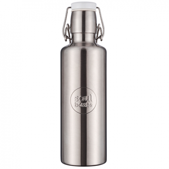 Trinkflasche steel insulated „weiß“ 600 ml Edelstahl von SOULBOTTLES