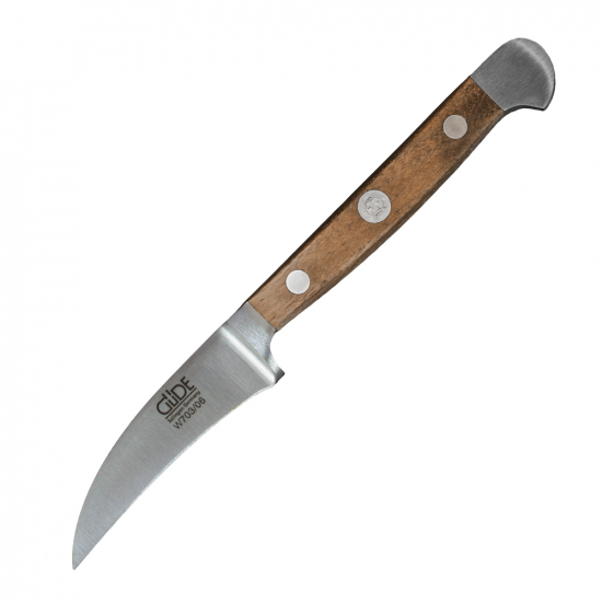 Schälmesser W703/06 von GÜDE, Serie Alpha Walnuss, 6 cm Klinge