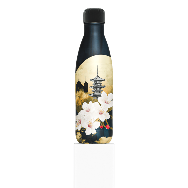 Isolierflasche Golden Blossom 500 ml aus Edelstahl von IZY