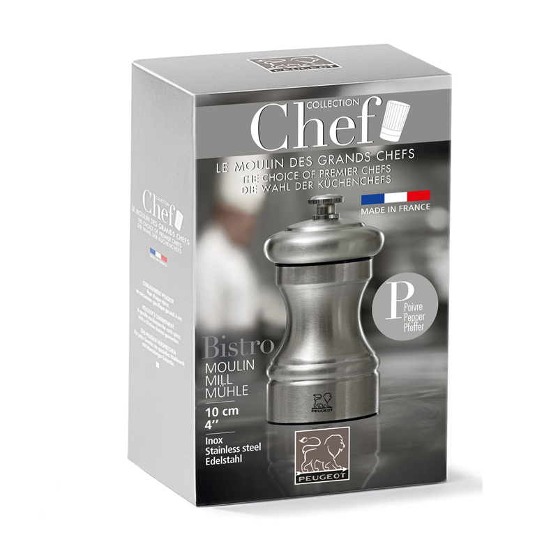 Pfeffermühle Bistro Chef Edelstahl 10 cm hoch von PEUGEOT