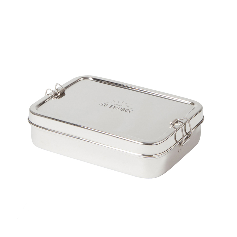 Brotbox XL 700 ml mit Snackbox aus Edelstahl B-Ware von ECO BROTBOX