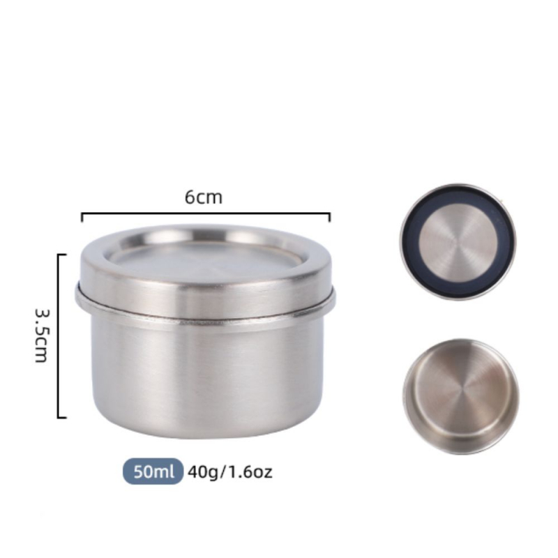 Dipdöschen rund 50 ml Edelstahl von ECOGECKO