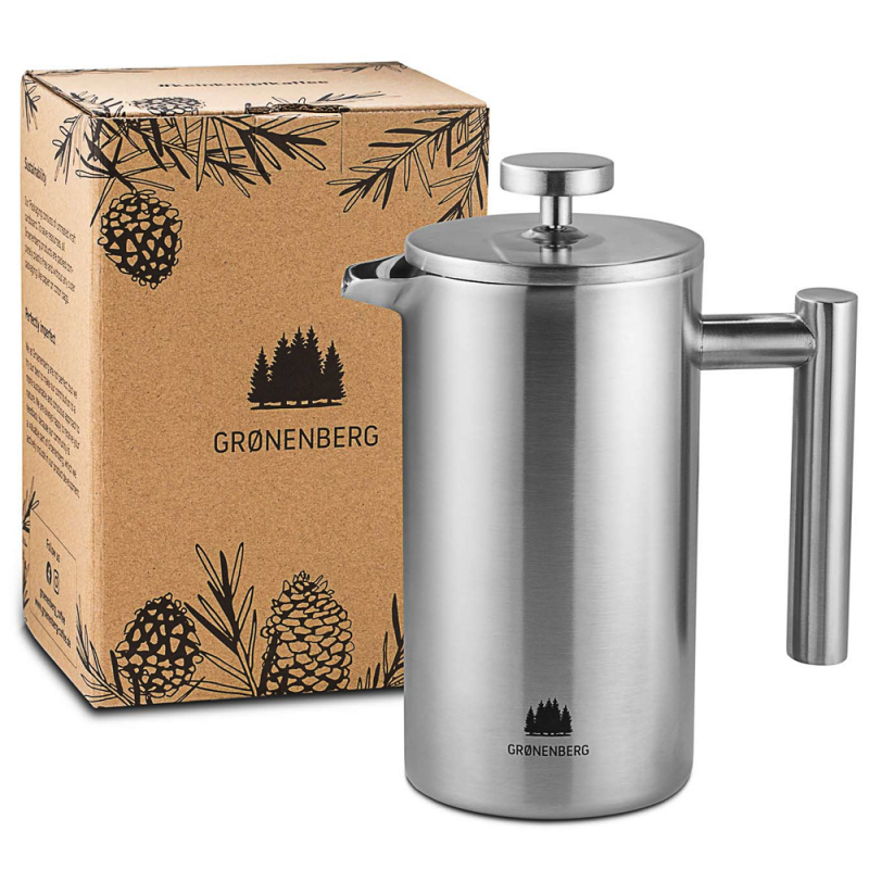 French Press, 1000 ml, Edelstahl, von GRØNENBERG