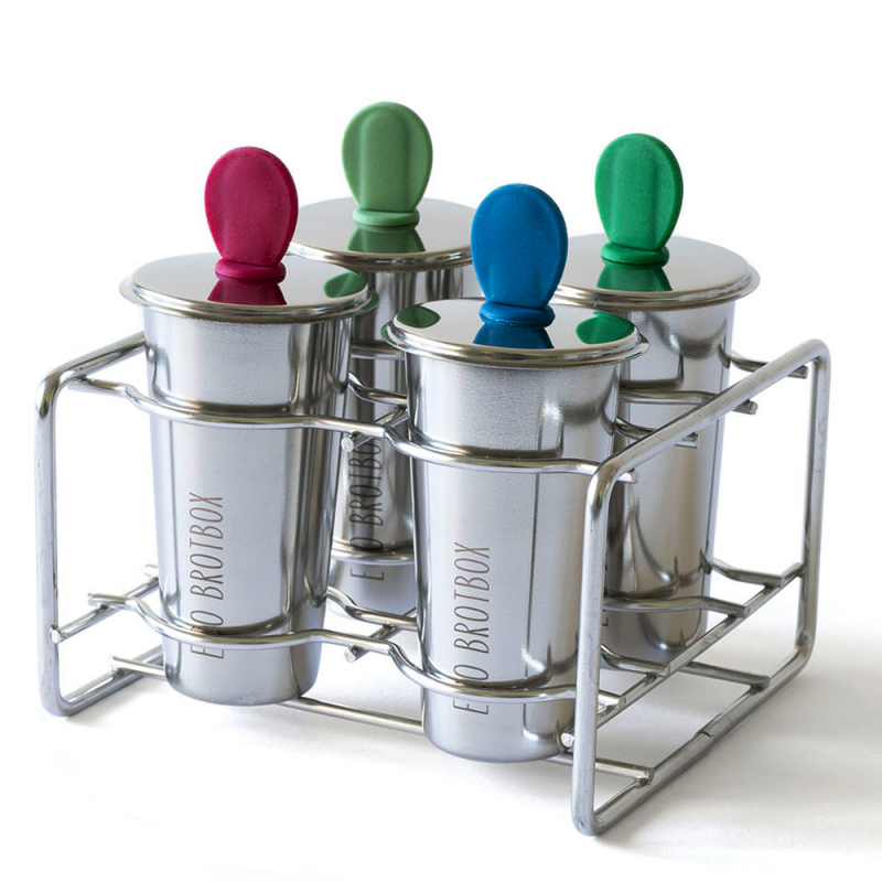 Eco Ice Pops mit 4 Eisformen aus Edelstahl B-Ware von ECO BROTBOX