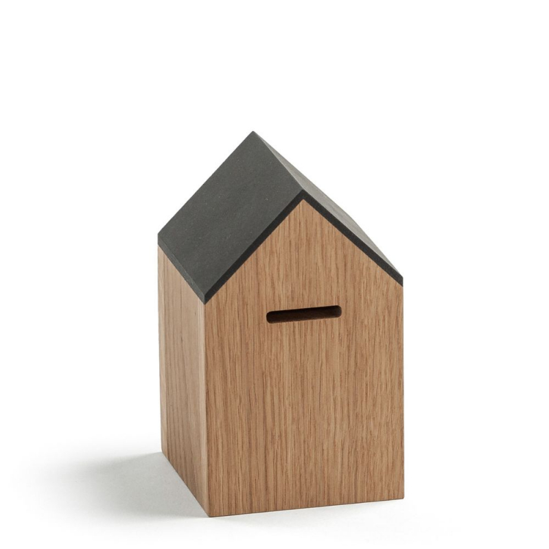 Sparhaus klein aus geölter Eiche / MDF von SIDE BY SIDE