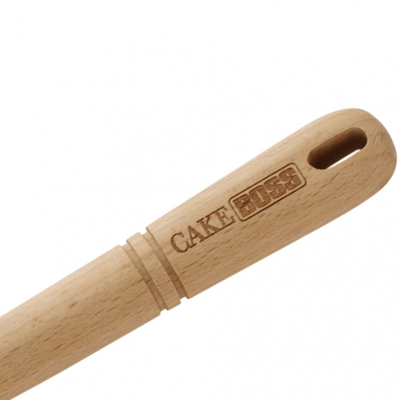 Winkelpalette 36 cm aus Edelstahl / Holz von CAKE BOSS