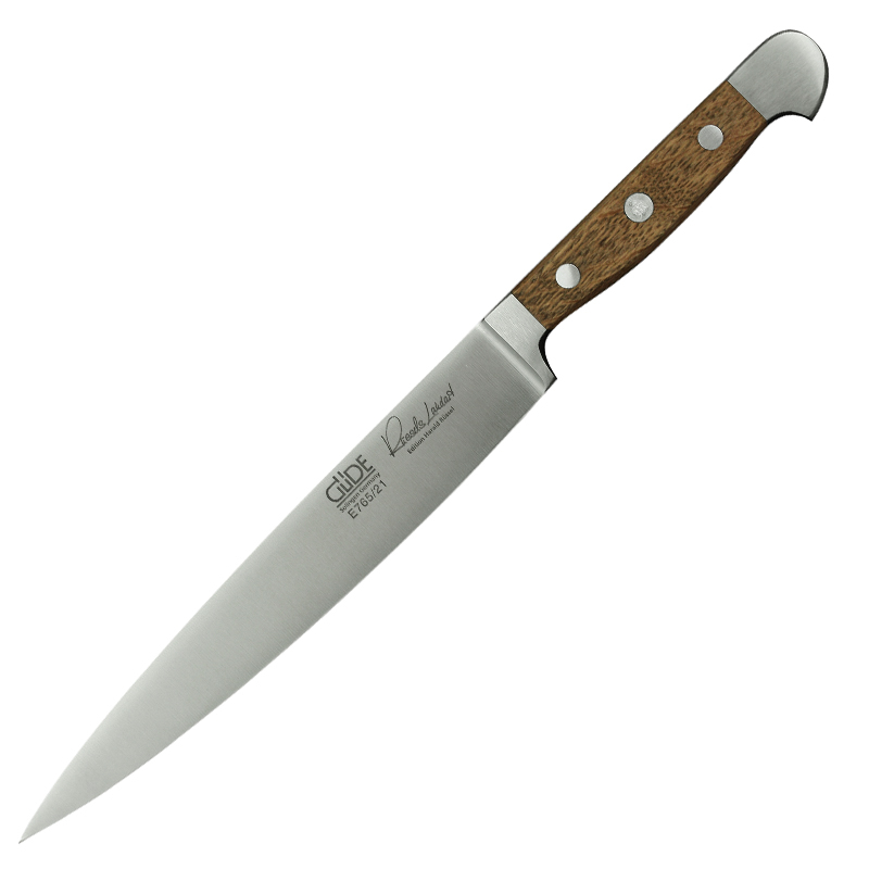 Zubereitungsmesser mittel E765/21 von GÜDE, Serie Alpha Fasseiche, 21 cm lange Klinge