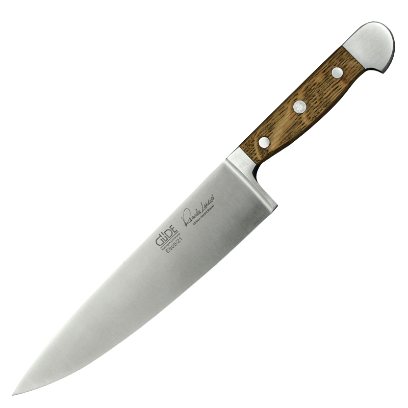 Kochmesser mittel E805/21 von GÜDE, Serie Alpha Fasseiche, 21 cm lange Klinge